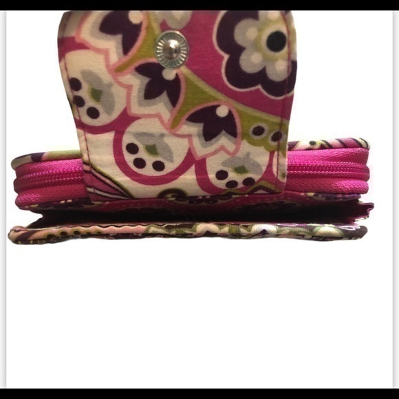 Vera Bradley Pink Paisley Wallet - Picture 3 of 4